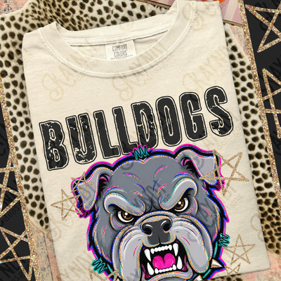 Grunge Varsity Bulldogs 3 mockup