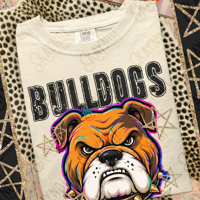 Grunge Varsity Bulldogs 4 mockup