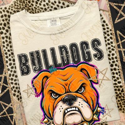 Grunge Varsity Bulldogs 6 mockup