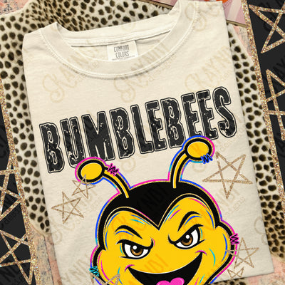 Grunge Varsity BumbleBees 2 mockup