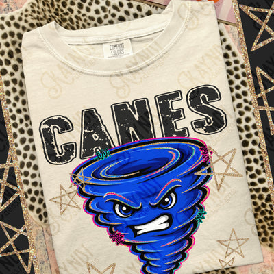 Grunge Varsity Canes mockup