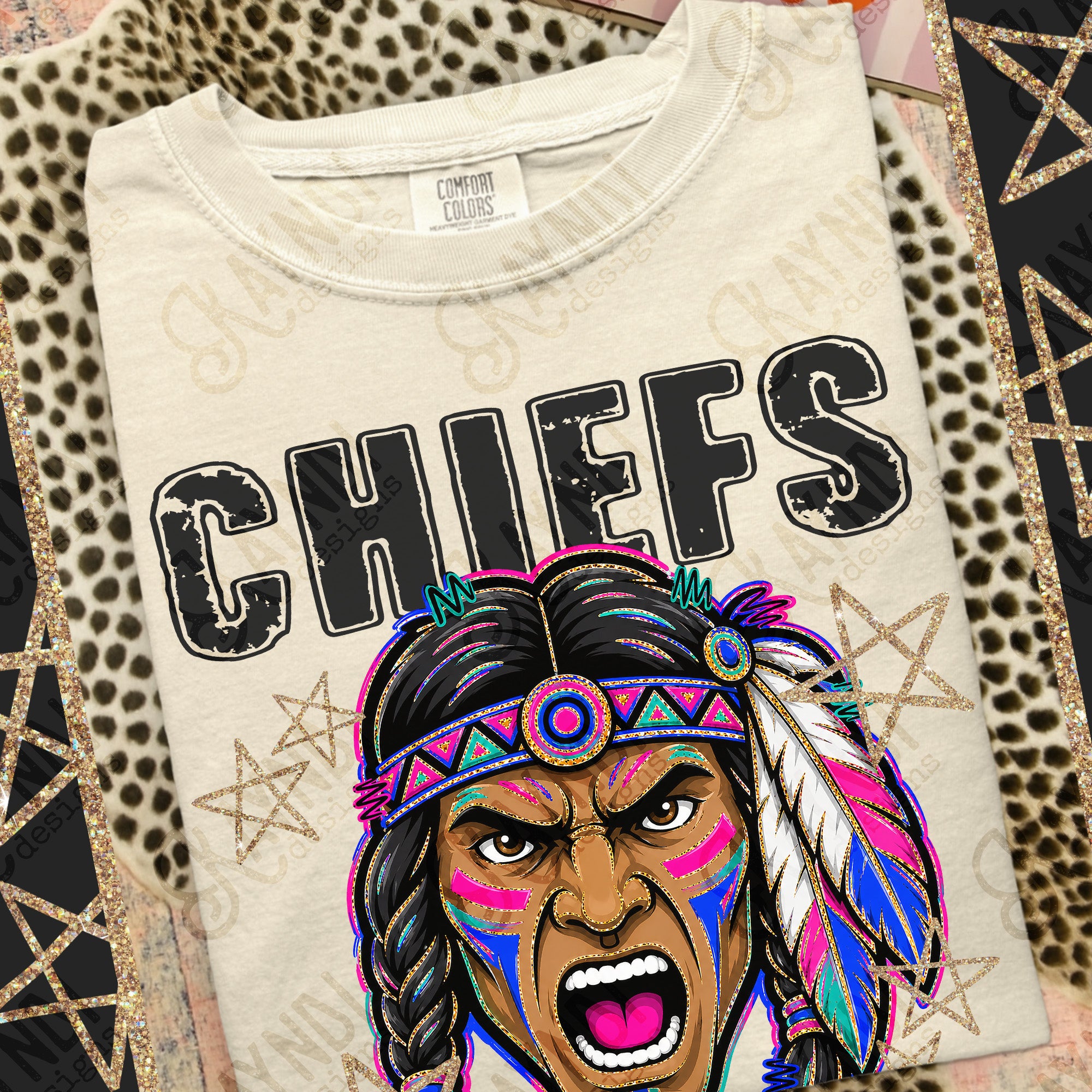 Grunge Varsity Chiefs 2 mockup