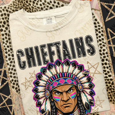 Grunge Varsity Chieftains mockup