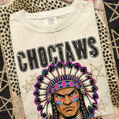 Grunge Varsity Choctaws mockup
