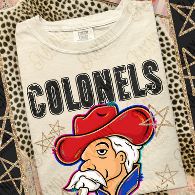 Grunge Varsity Colonels mockup