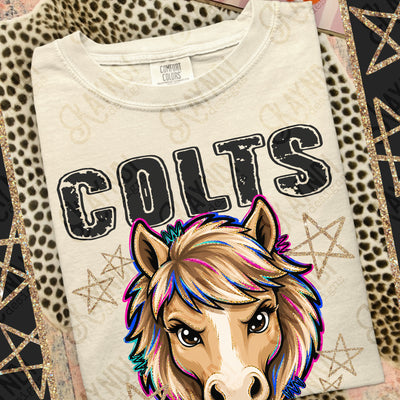 Grunge Varsity Colts mockup