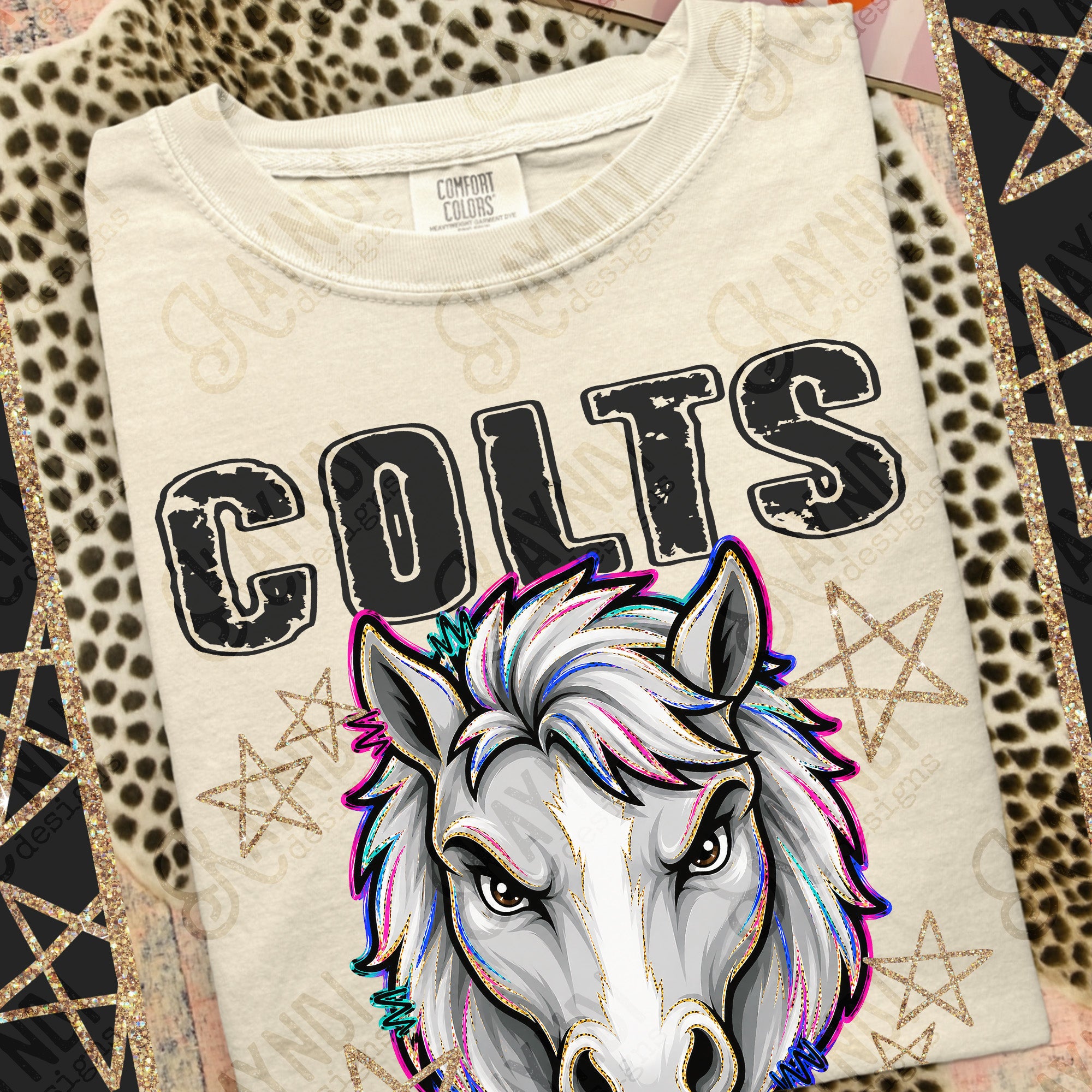 Grunge Varsity Colts 3 mockup