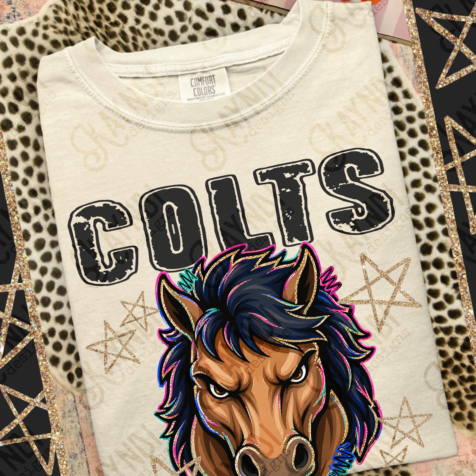 Grunge Varsity Colts 5 mockup