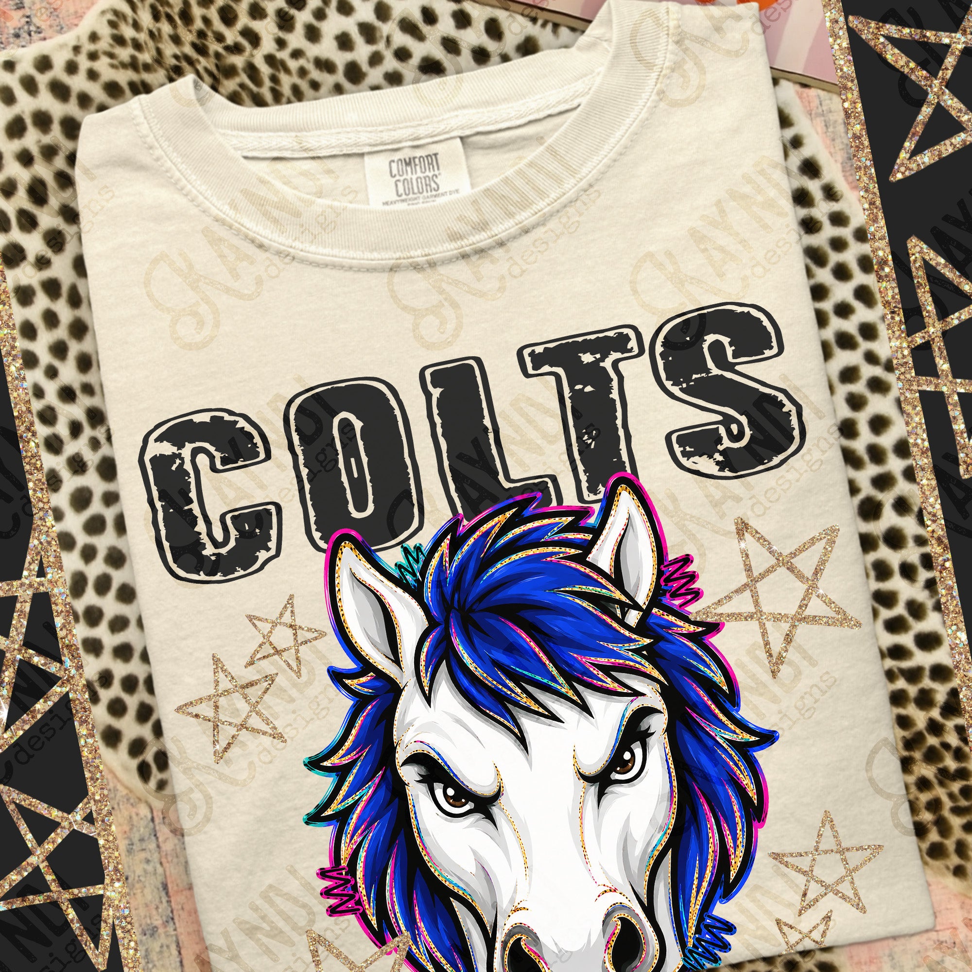 Grunge Varsity Colts 6 mockup