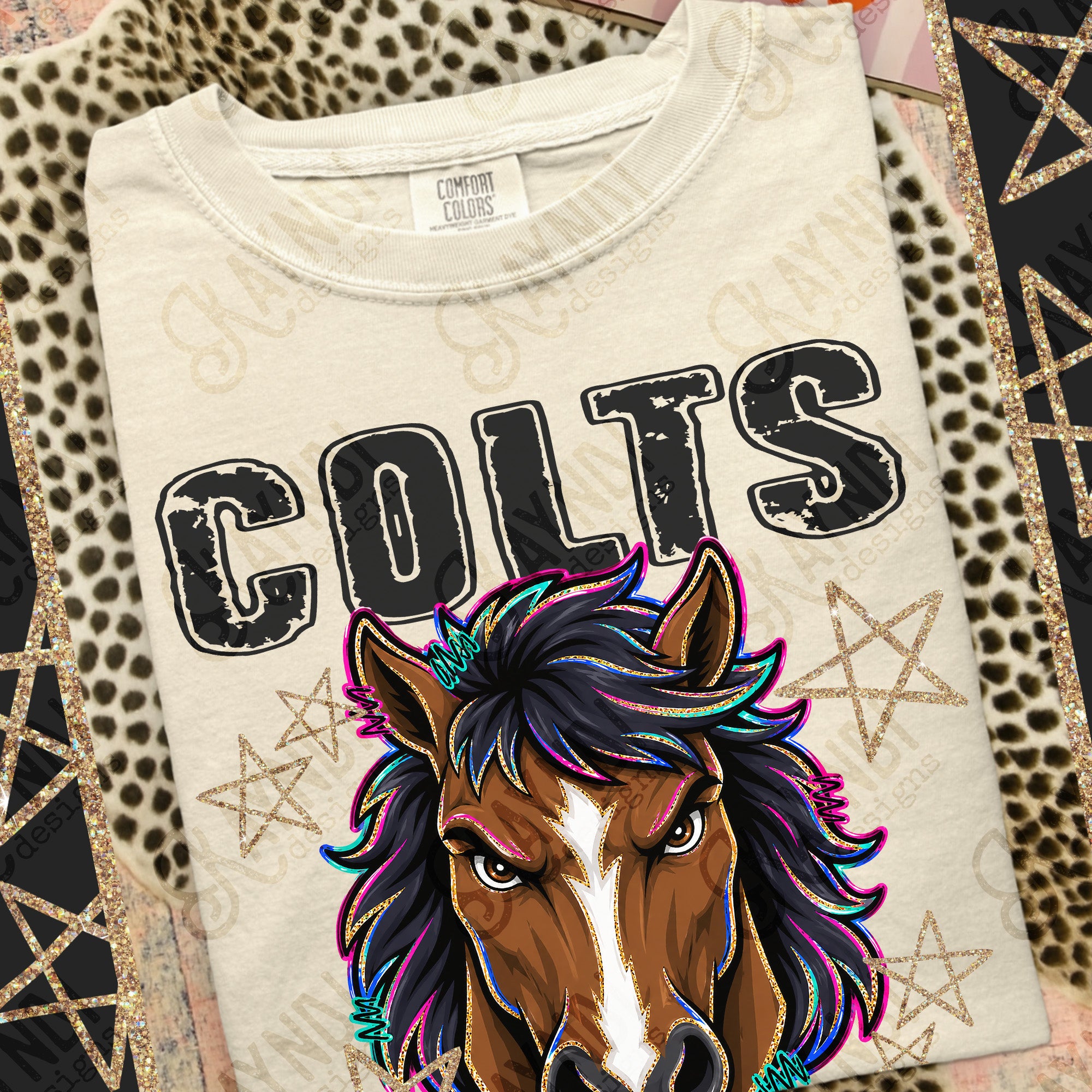 Grunge Varsity Colts 7 mockup