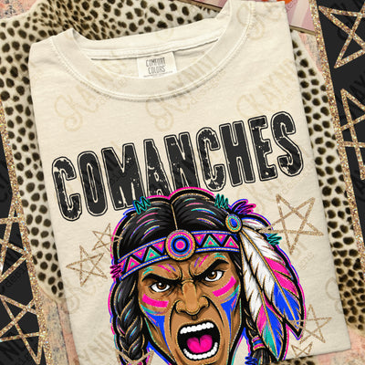 Grunge Varsity Comanches 2 mockup