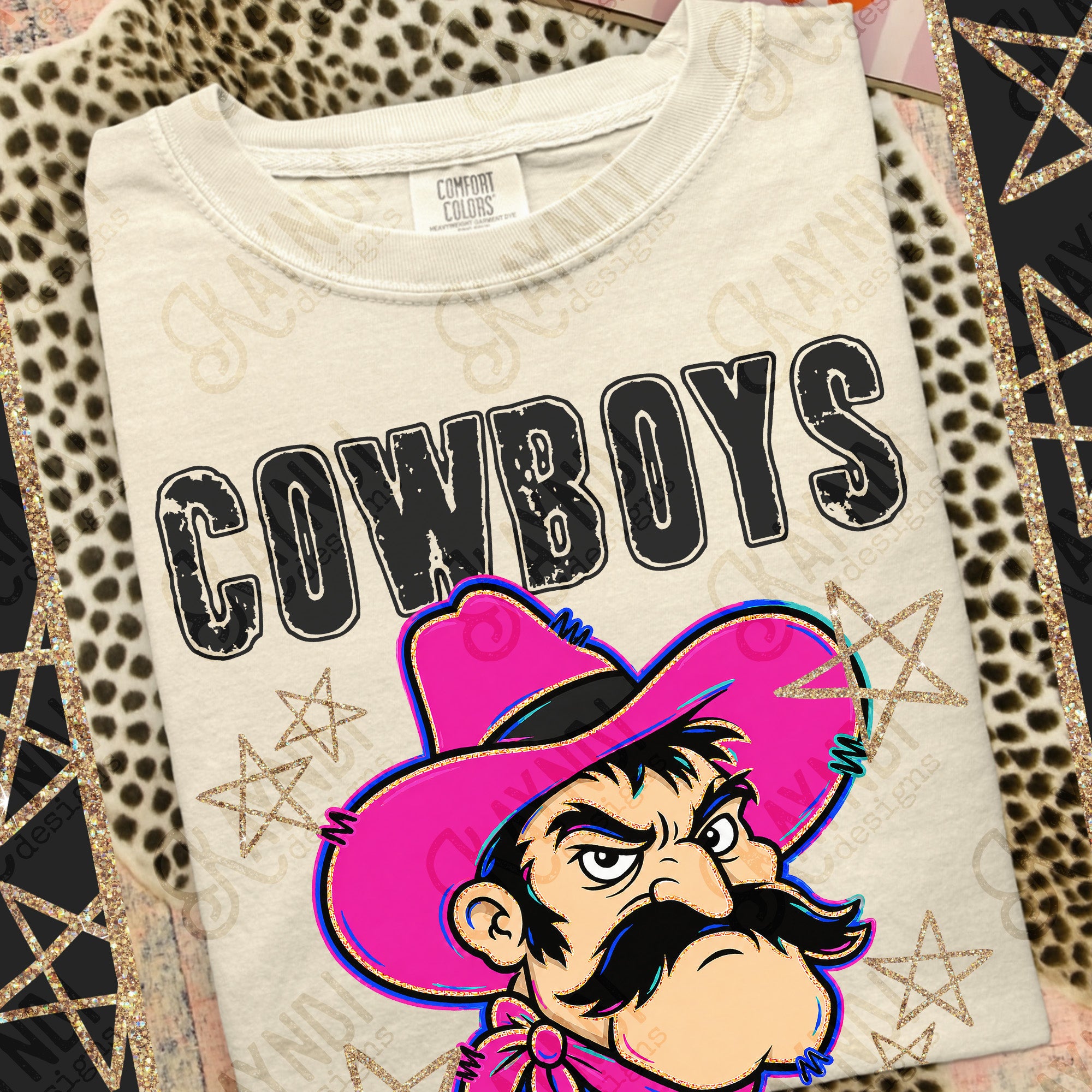 Grunge Varsity Cowboys 2 mockup