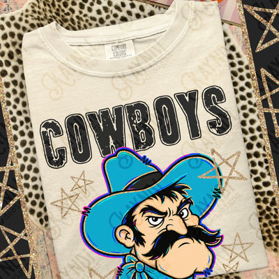 Grunge Varsity Cowboys 3 mockup