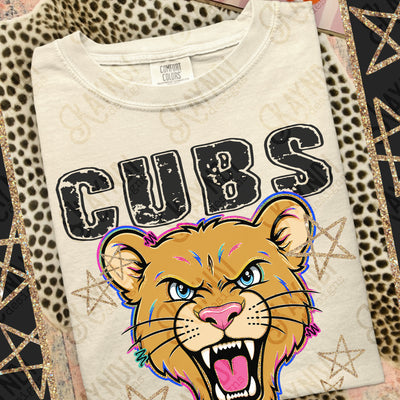 Grunge Varsity Cubs 2 mockup