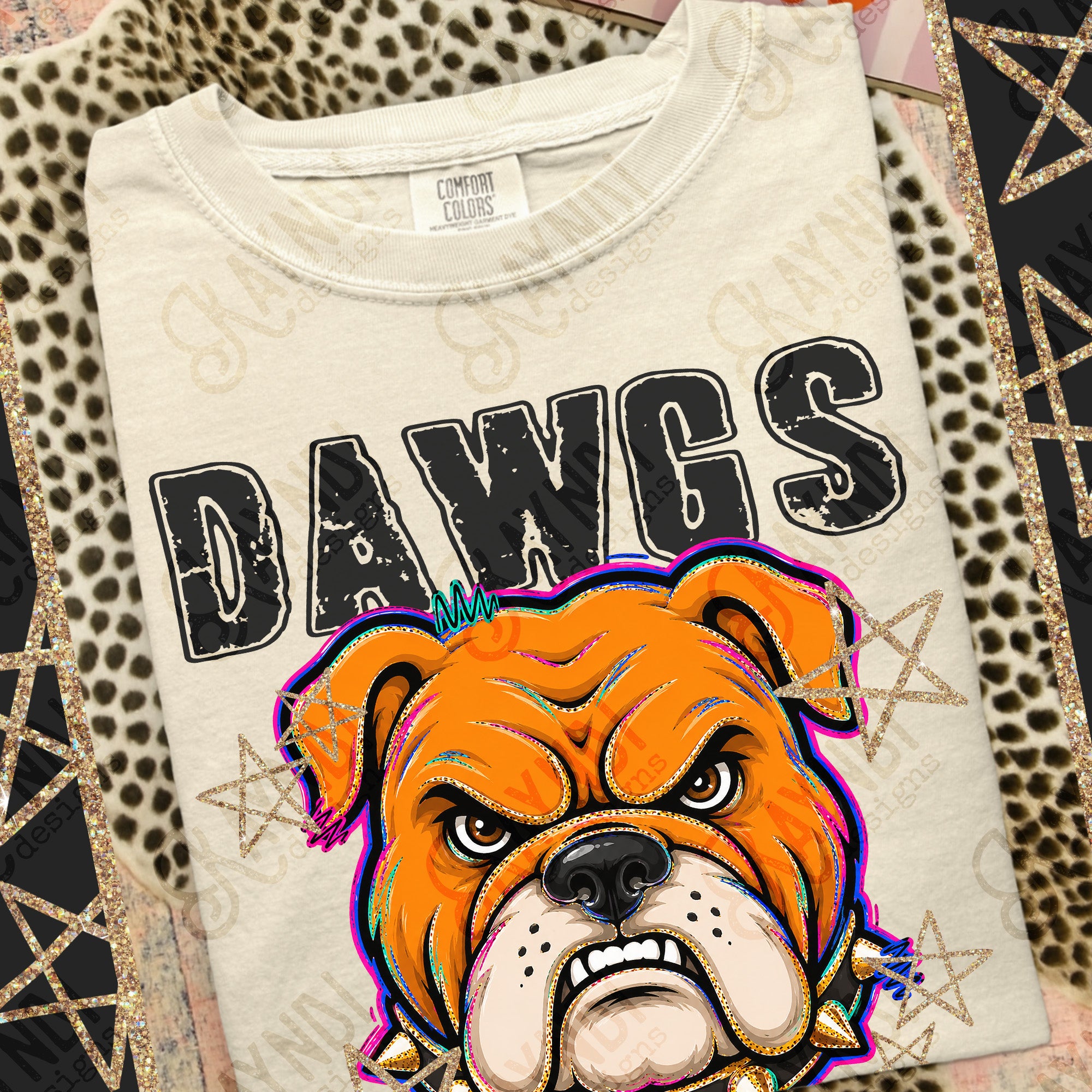 Grunge Varsity Dawgs 2 mockup