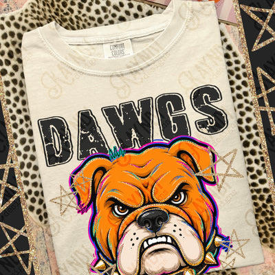 Grunge Varsity Dawgs 2 mockup