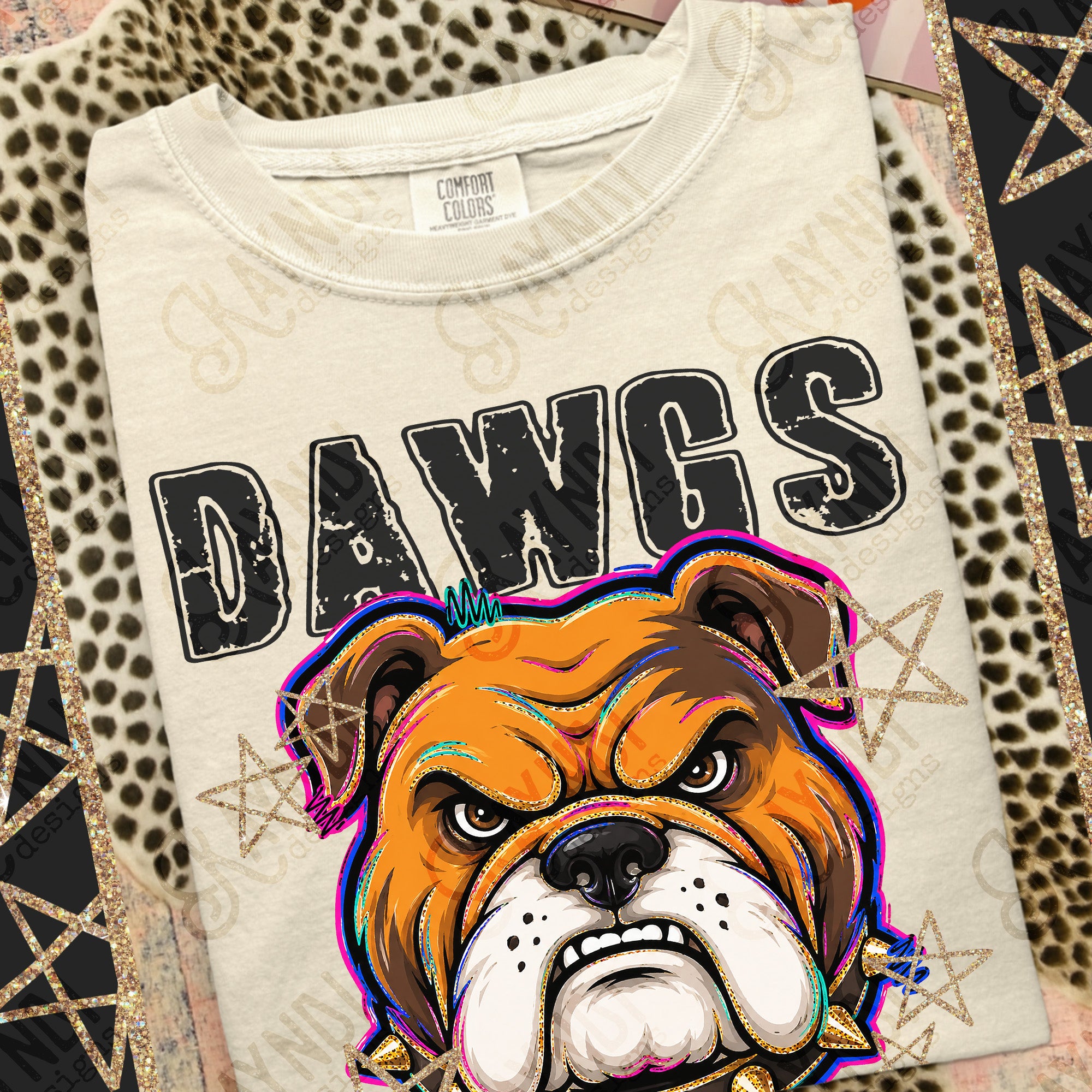 Grunge Varsity Dawgs 3 mockup