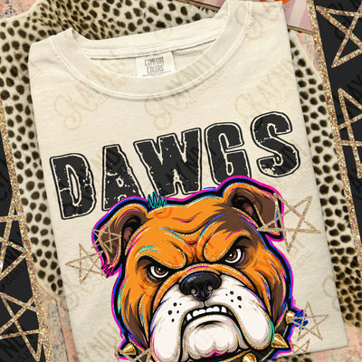 Grunge Varsity Dawgs 3 mockup