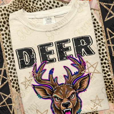 Grunge Varsity Deer mockup