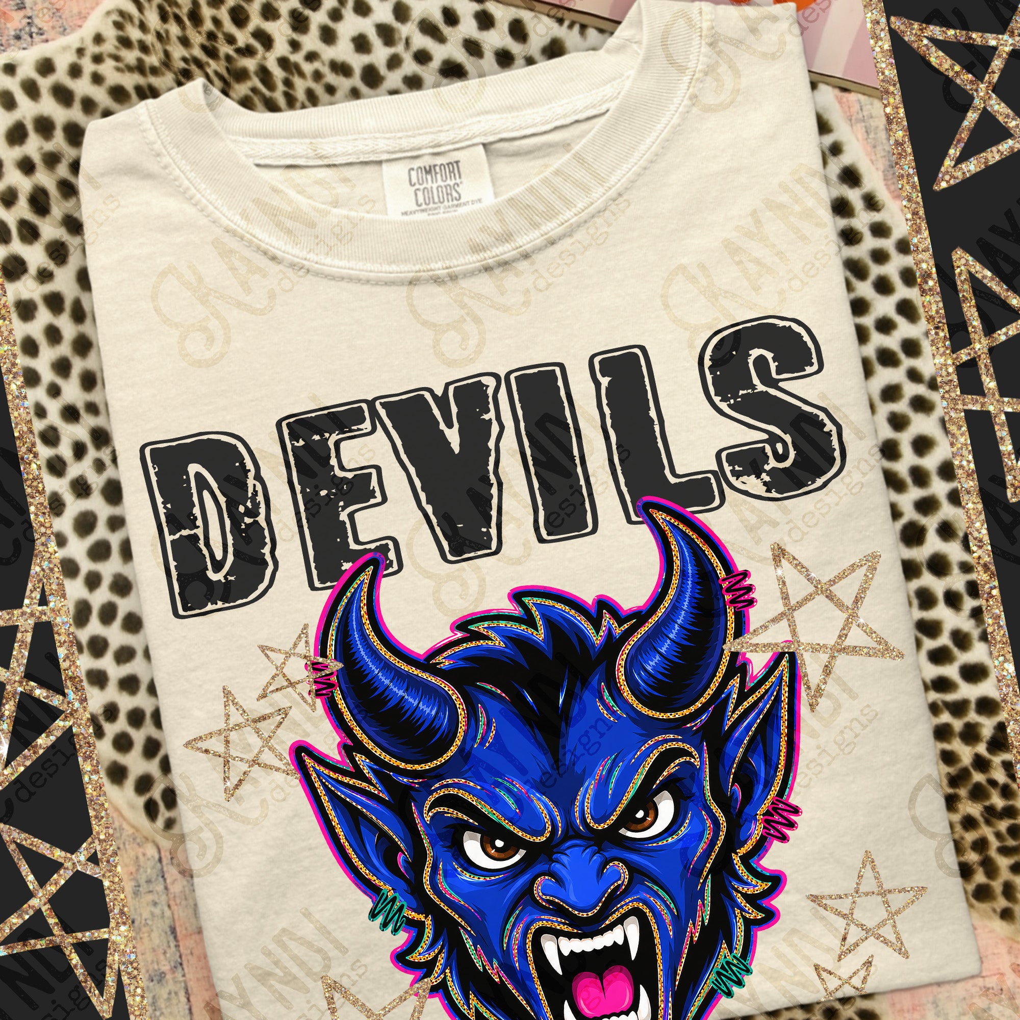 Grunge Varsity Devils 2 mockup