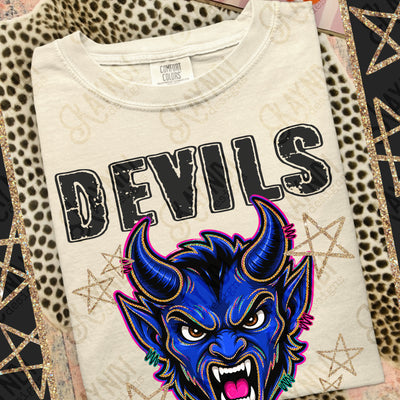 Grunge Varsity Devils 2 mockup
