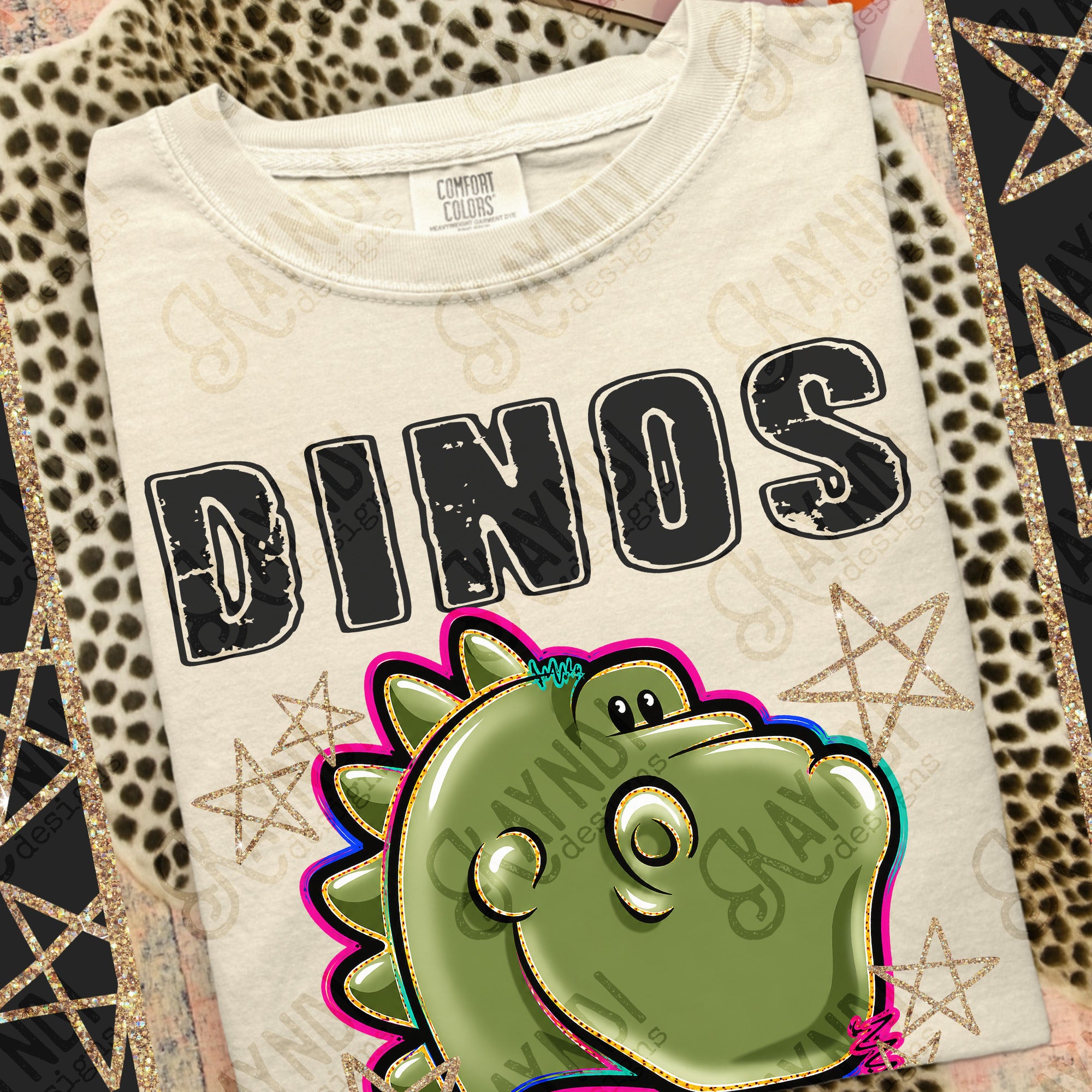 Grunge Varsity Dinos 2 mockup