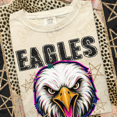 Grunge Varsity Eagles mockup