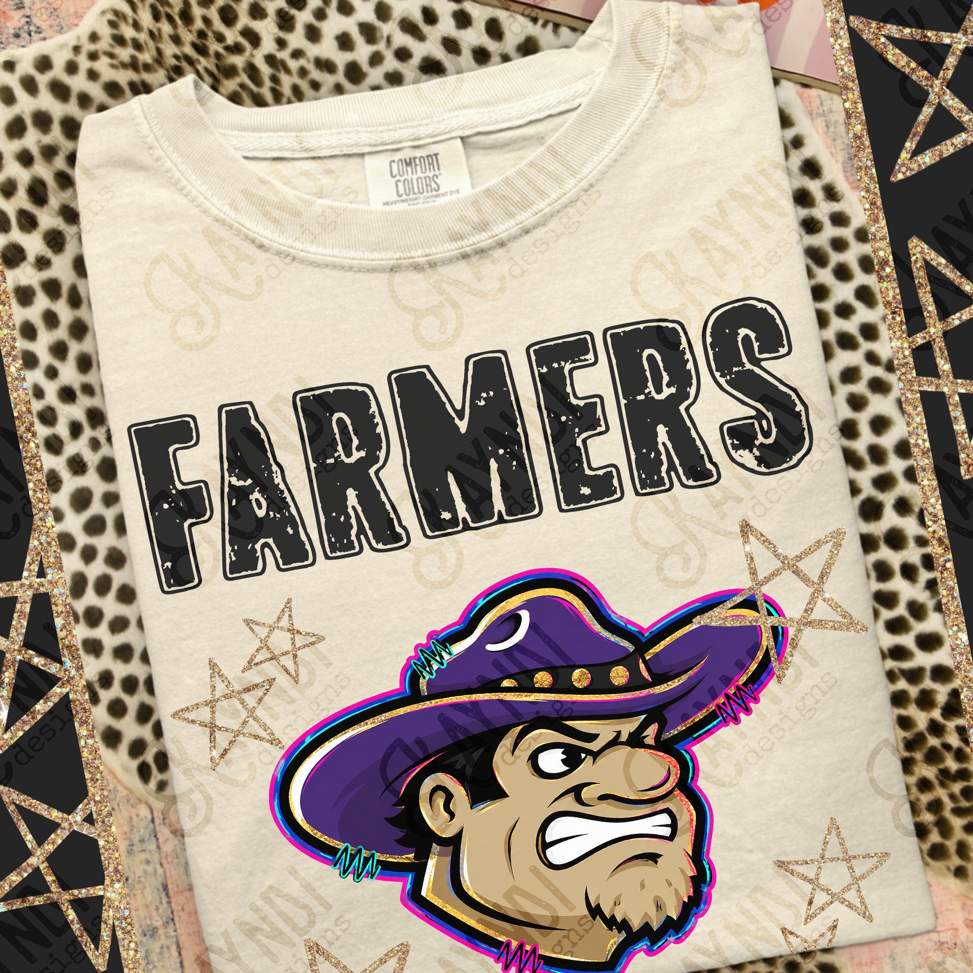 Grunge Varsity Farmers mockup