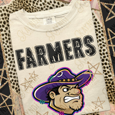 Grunge Varsity Farmers mockup