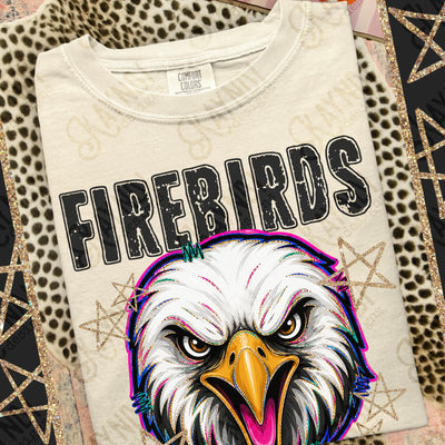 Grunge Varsity Firebirds mockup
