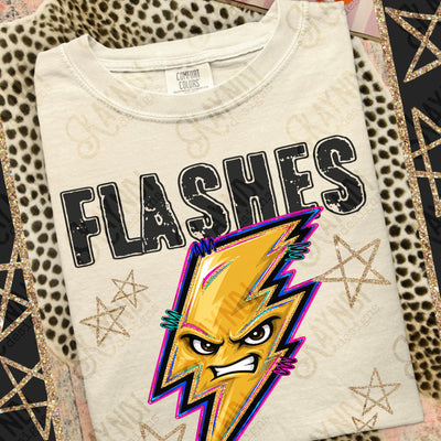 Grunge Varsity Flashes 3 mockup