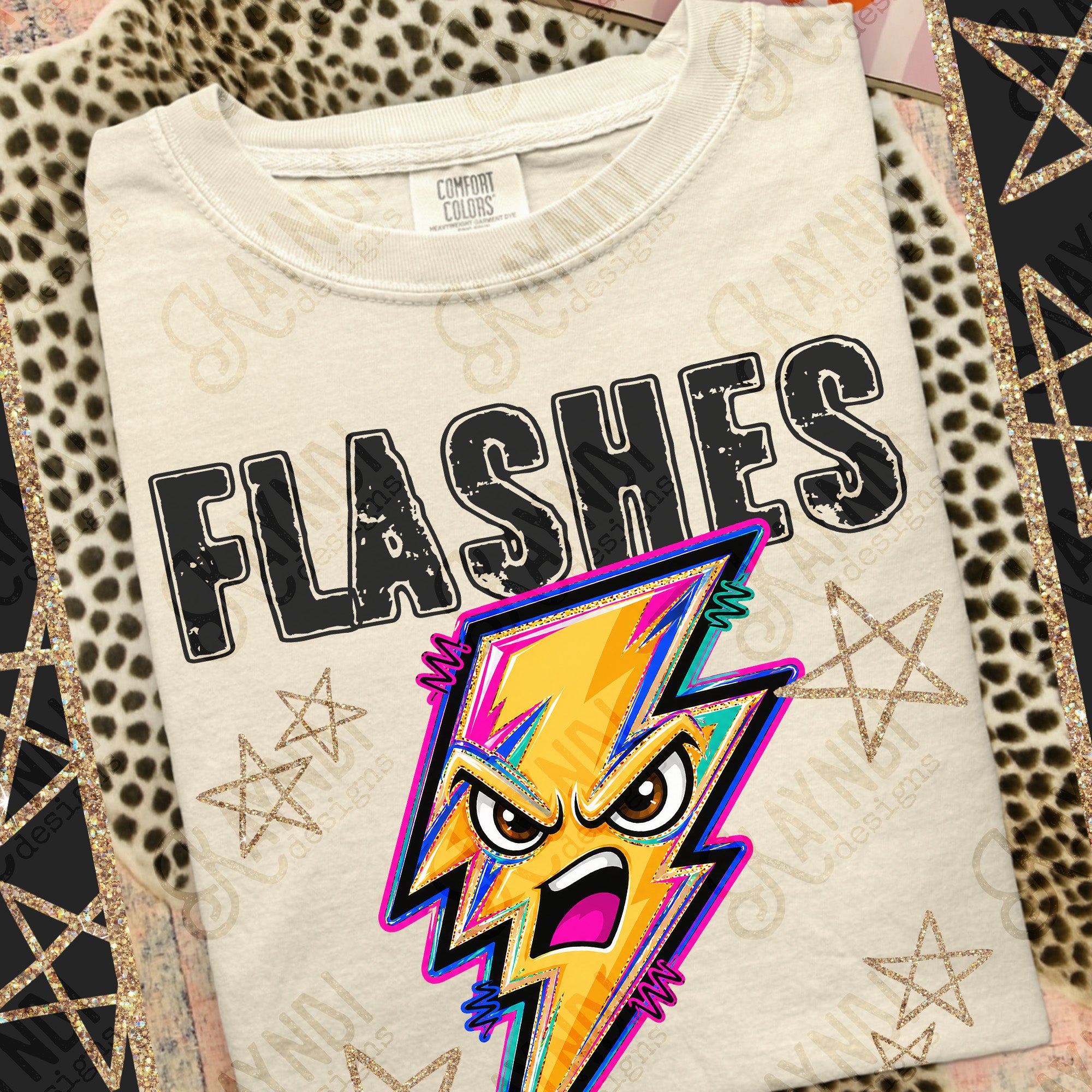 Grunge Varsity Flashes 4 mockup