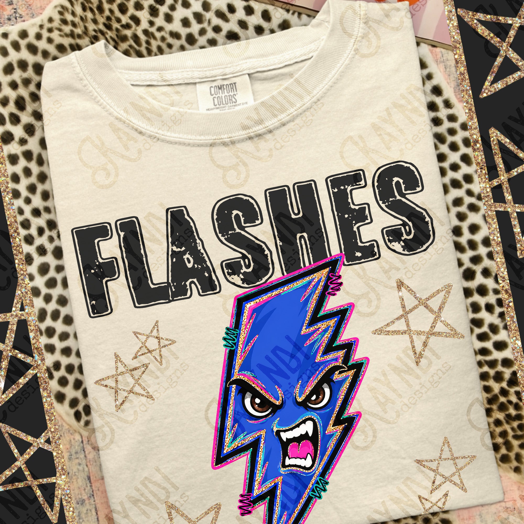 Grunge Varsity Flashes 5 mockup