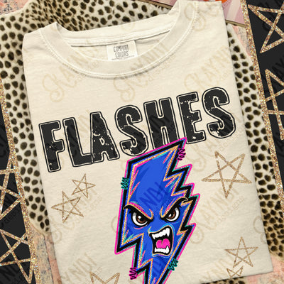 Grunge Varsity Flashes 5 mockup