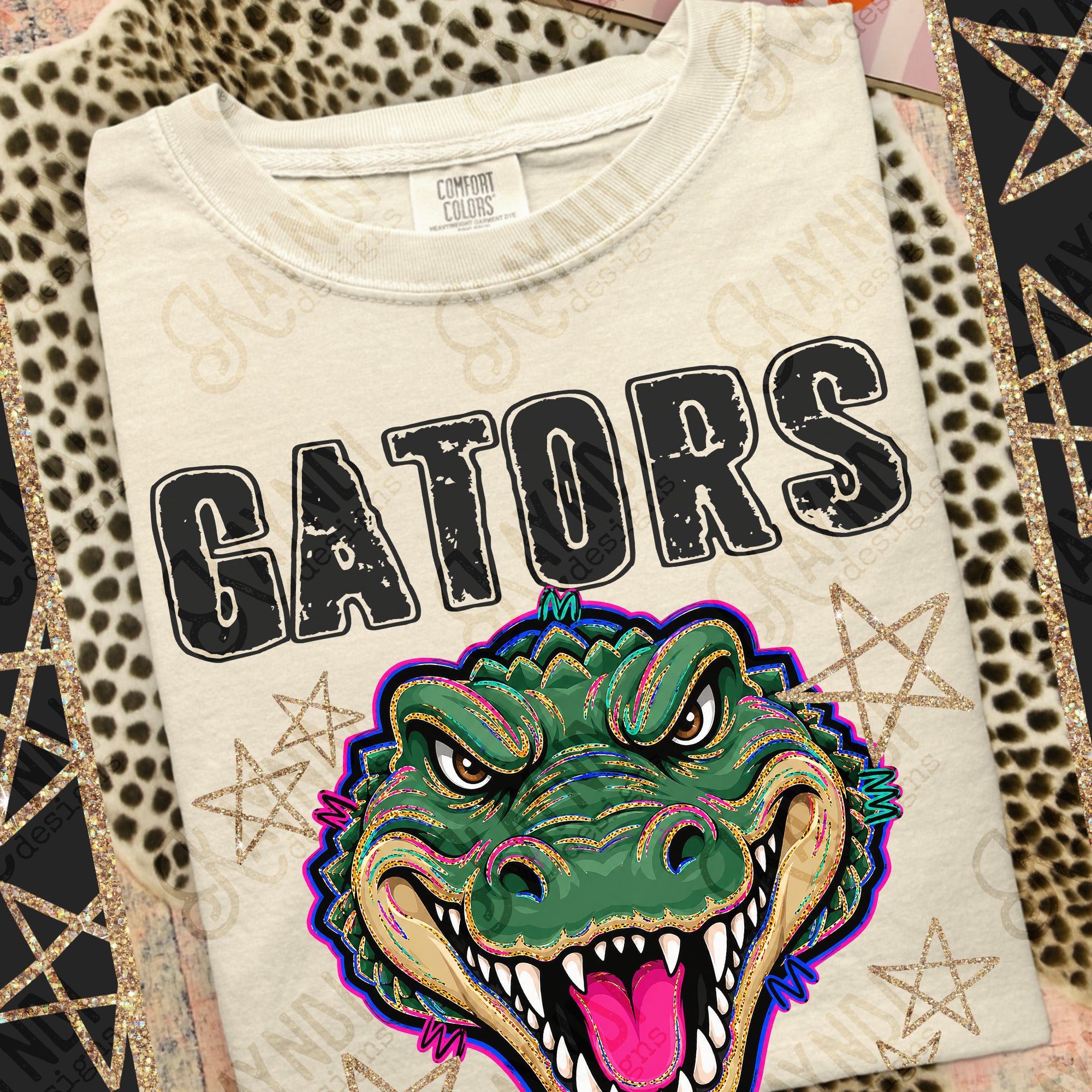 Grunge Varsity Gators mockup