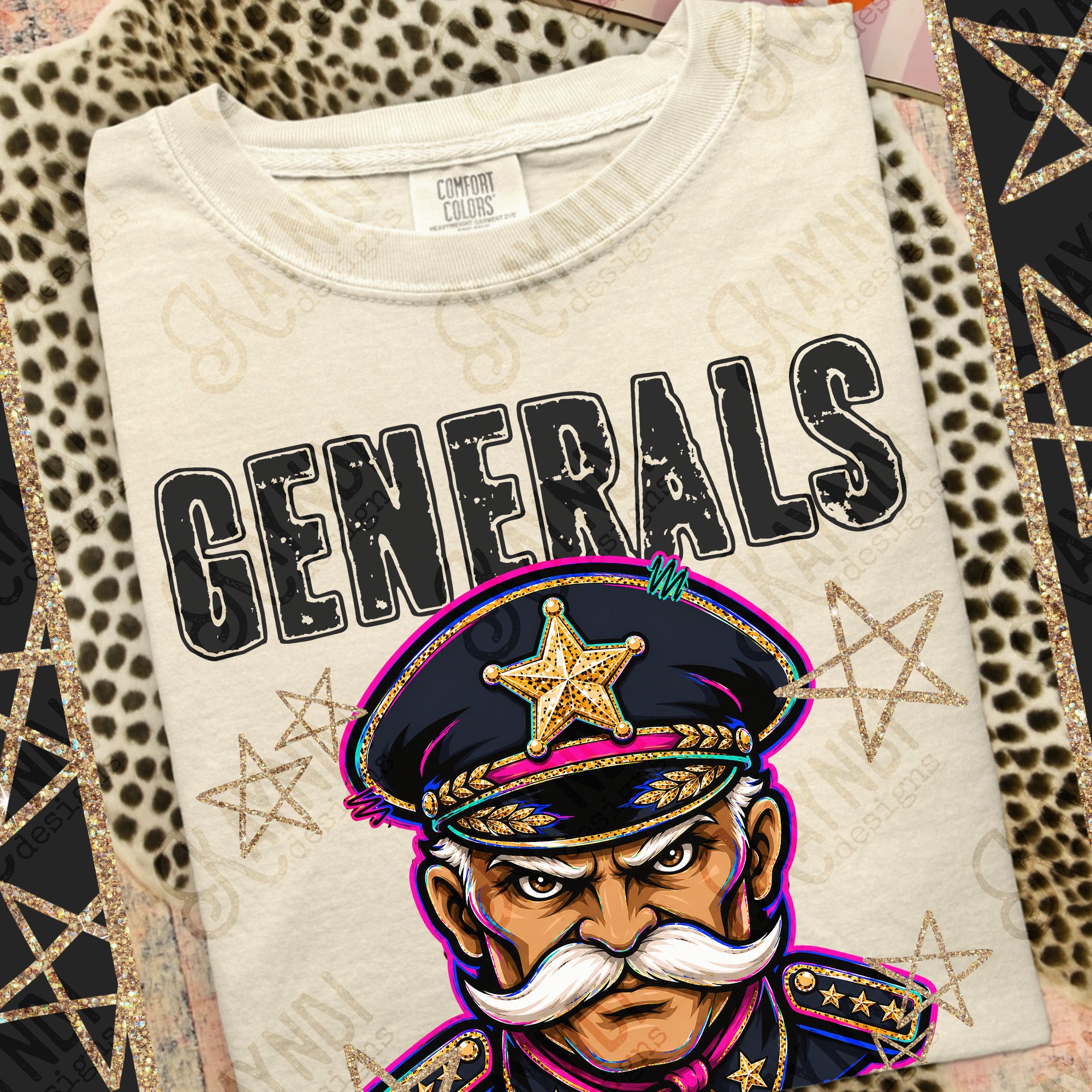 Grunge Varsity Generals mockup