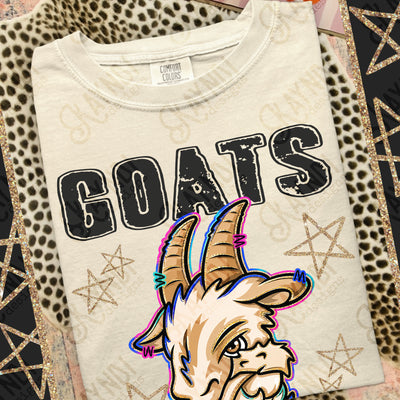 Grunge Varsity Goats mockup