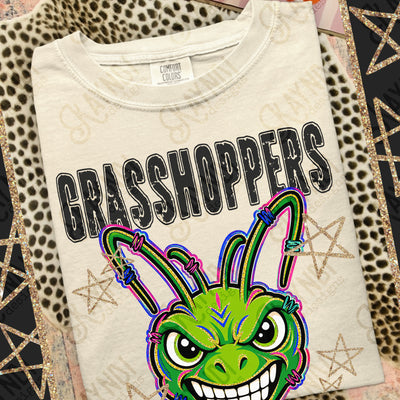 Grunge Varsity Grasshoppers mockup