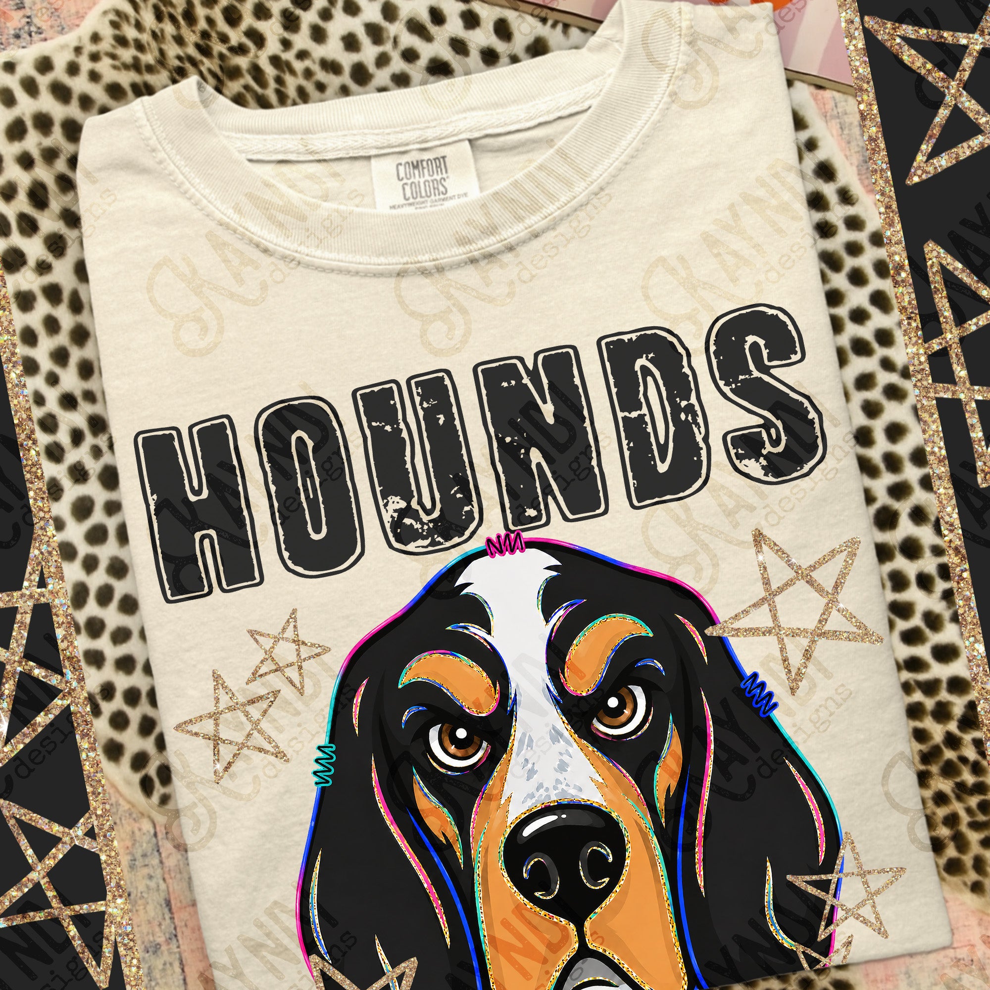 Grunge Varsity Hounds 2 mockup