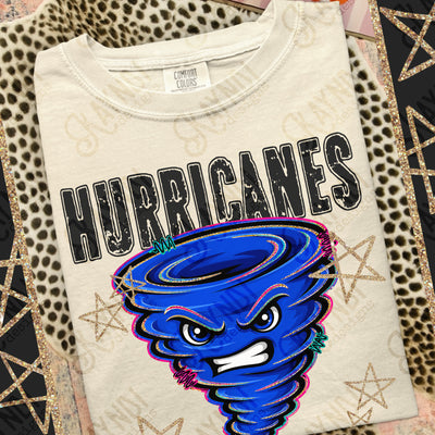 Grunge Varsity Hurricanes mockup
