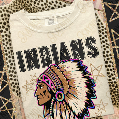 Grunge Varsity Indians 2 mockup