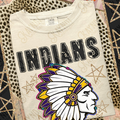 Grunge Varsity Indians 5 mockup