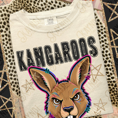 Grunge Varsity Kangaroos mockup