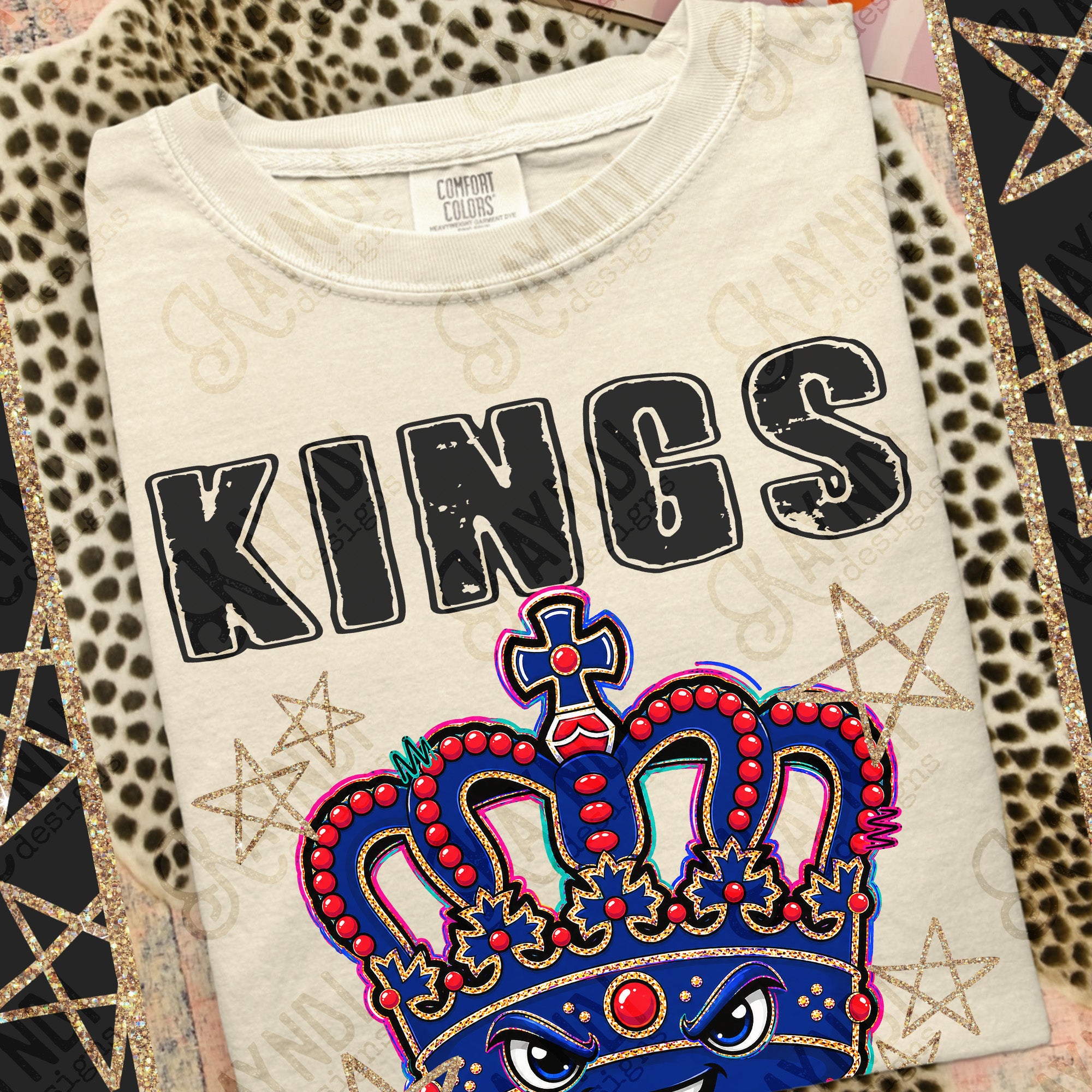 Grunge Varsity Kings mockup
