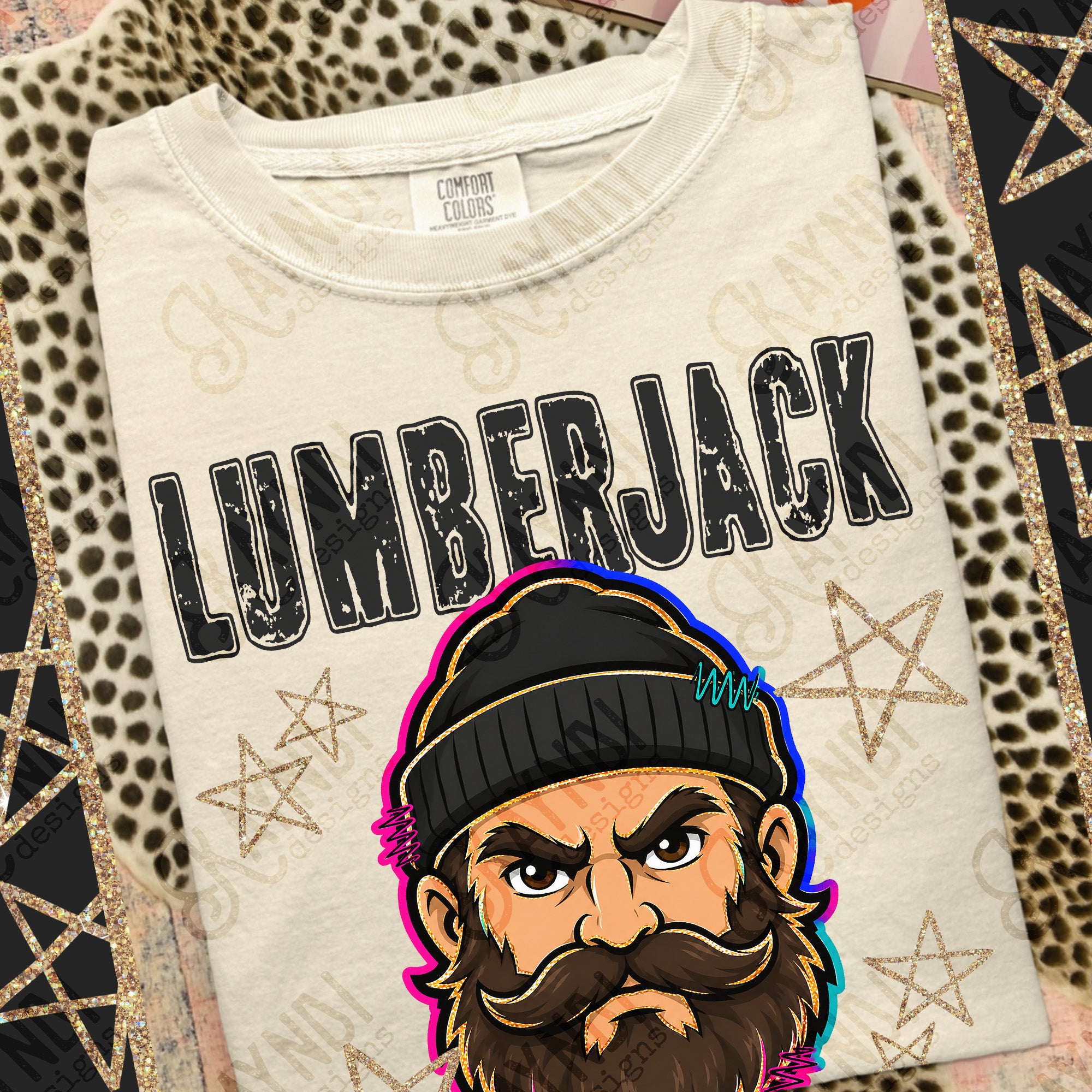 Grunge Varsity Lumberjack mockup