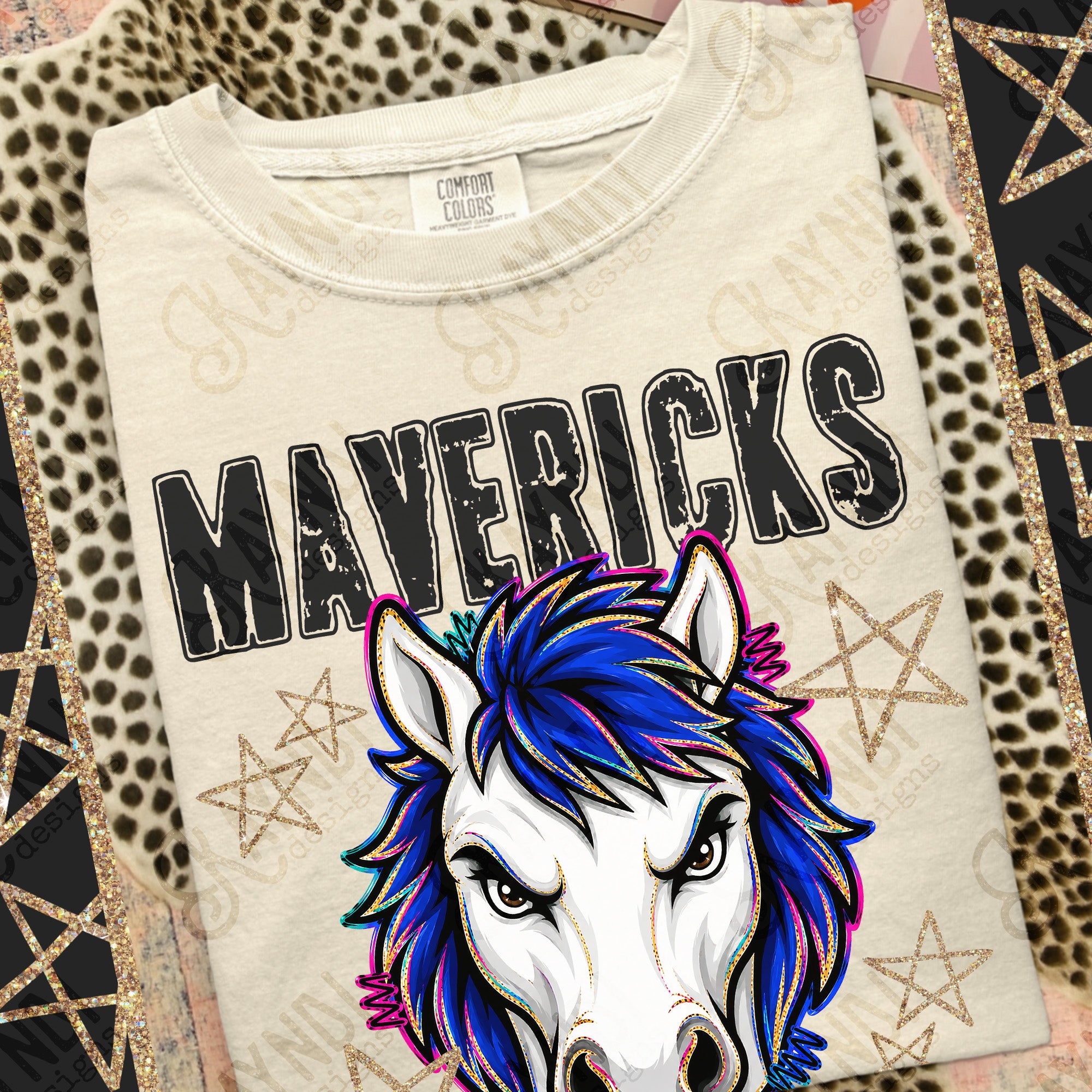 Grunge Varsity Mavericks 2 mockup