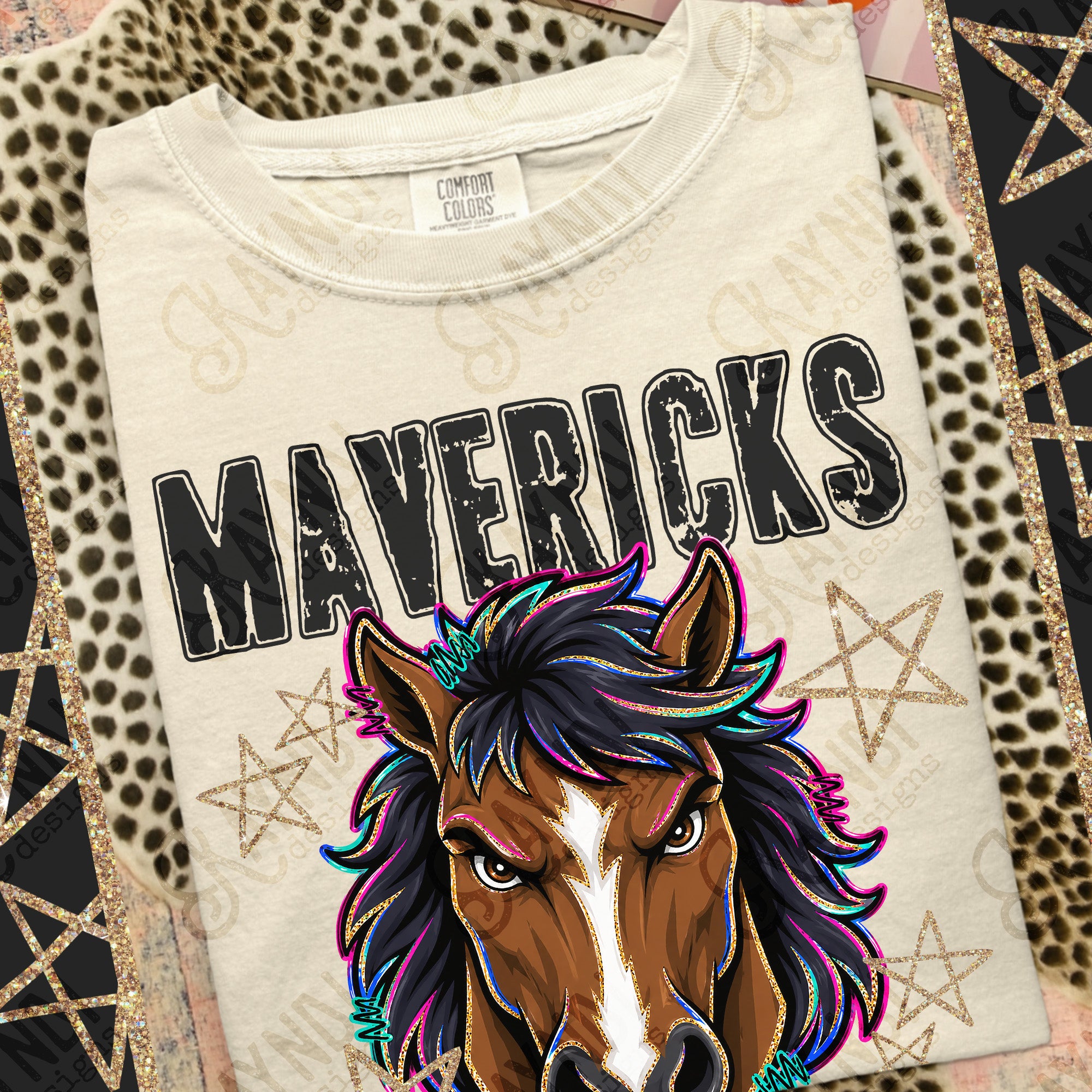 Grunge Varsity Mavericks 4 mockup