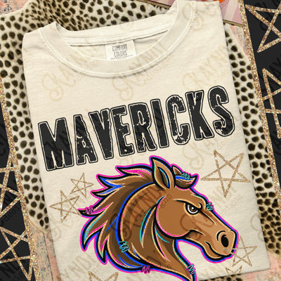 Grunge Varsity Mavericks 5 mockup