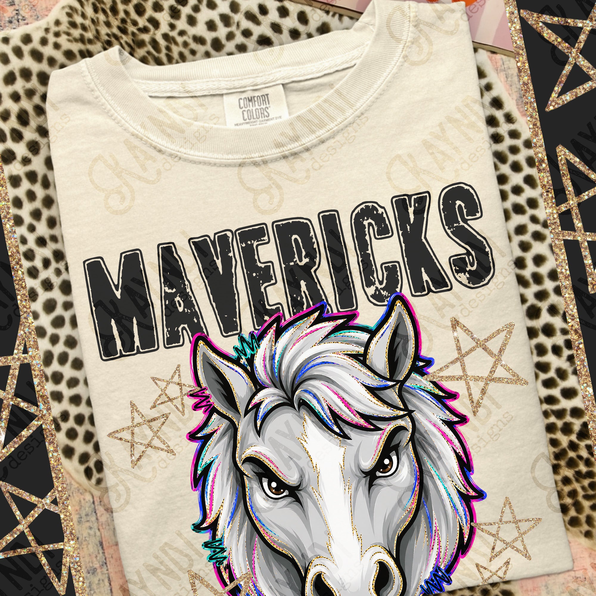 Grunge Varsity Mavericks 6 mockup