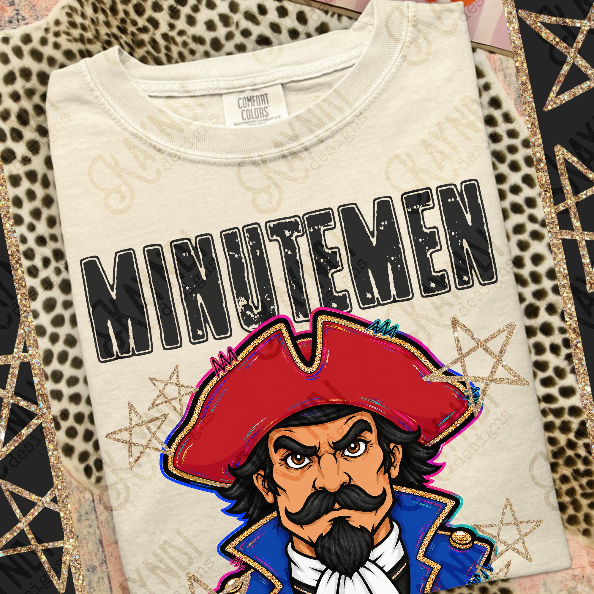 Grunge Varsity Minutemen mockup